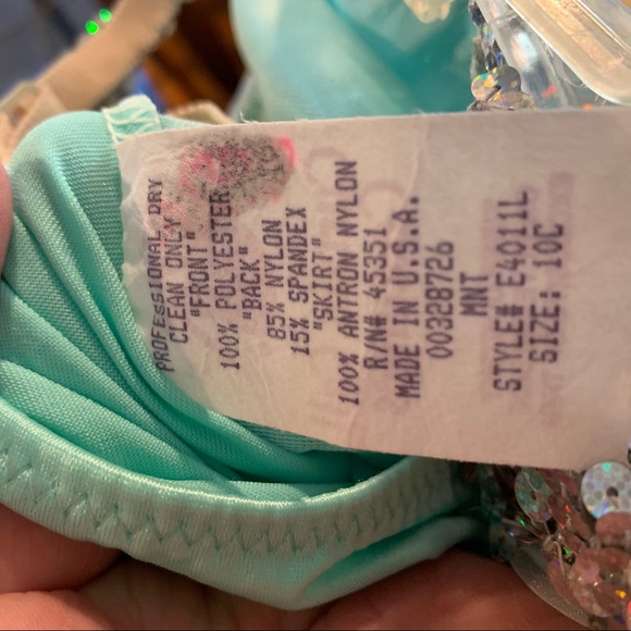 Ballerina Costume Curtain Call Green Child 10C - Picture 10 of 11